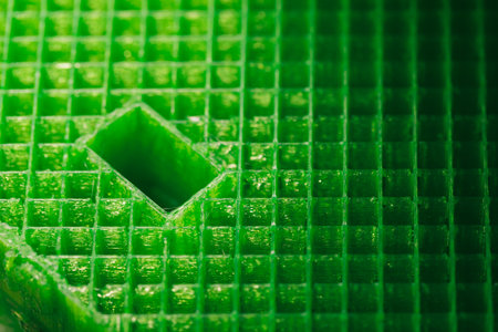 3d printing infill structure of printed objectの写真素材