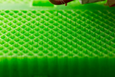 3d printing infill structure of printed object, copy-space background