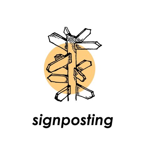 Vector illustration of a signpostingのイラスト素材