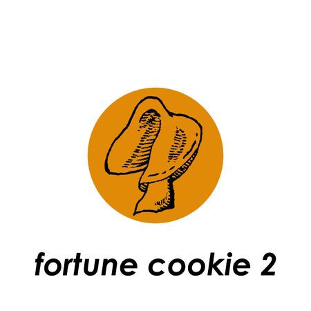 Vector illustration of a fortune cookieのイラスト素材