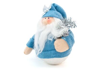 Snowman in a sweater and hatの写真素材