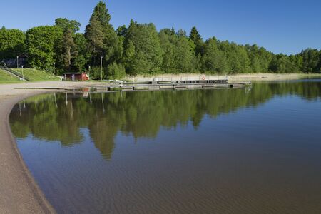 Forest lakeの写真素材