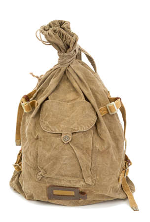 traveling duffel bag of an ordinary soldier of the Soviet armyの写真素材