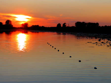    The sun sits down                            の写真素材