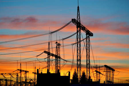 Elektropodstanciya supplies electricity remote regions siberia in winter and summer