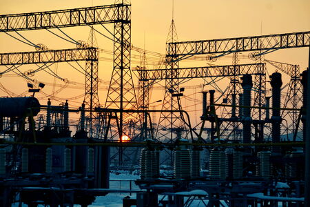 Elektropodstanciya supplies electricity remote regions siberia in winter and summer