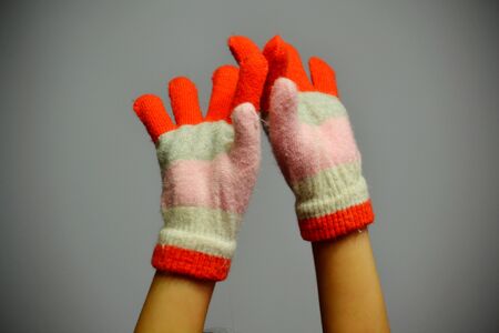 Hands human are taken pictures in work in miscellaneous situationの写真素材