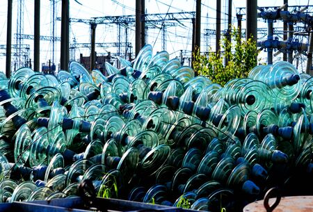 Electric substations play greater role in lifes mankindの写真素材