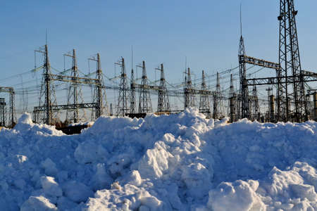 Electric substations play greater role in lifes mankindの写真素材