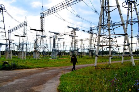 Electric substations supply current