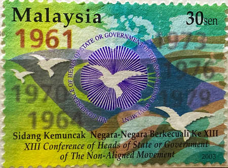 MYGIG123RF - XIII Conference of Heads of State or Government of The Non-Aligned Movement, 2003. Malaysia stamp.の写真素材