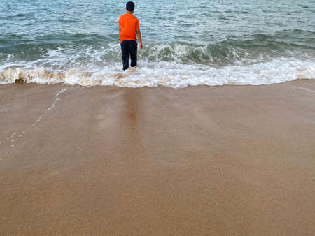 scenery view of the Batu Rakit beach, hidden beauty.の写真素材