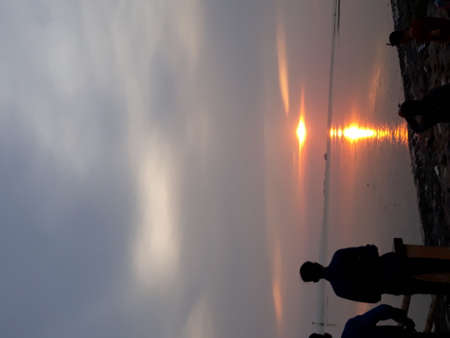 View of sea near Kuala Perlis jetty.