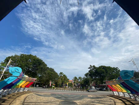 View of Batu Burok recreational park.