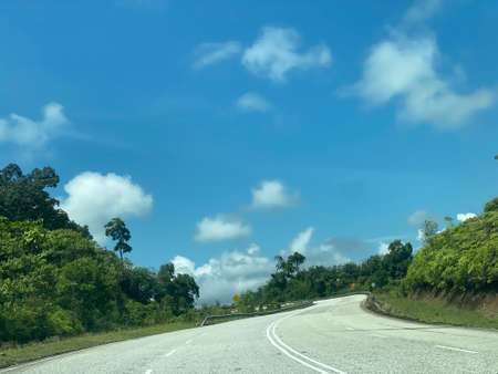 View on the road to Cameron Highland from Gua Musang.の写真素材