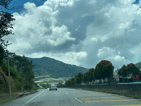 Scenery view on the road to Cameron Highland from Gua Musang.の写真素材