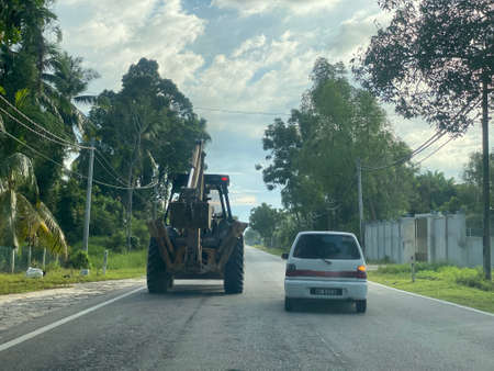 Peaceful weekday morning view in Tembila.の写真素材