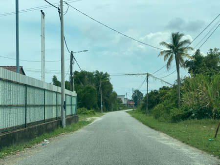 Scenery view on the road from Besut to Setiu via beach road.