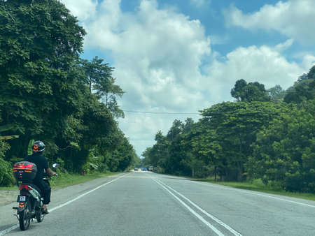 Scenery view from Machang to Pasir Puteh.の写真素材