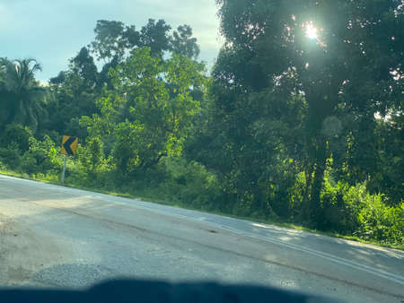 View on the road to Alor Lintah.の写真素材