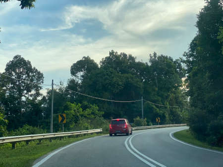 View on the road to Alor Lintah.の写真素材