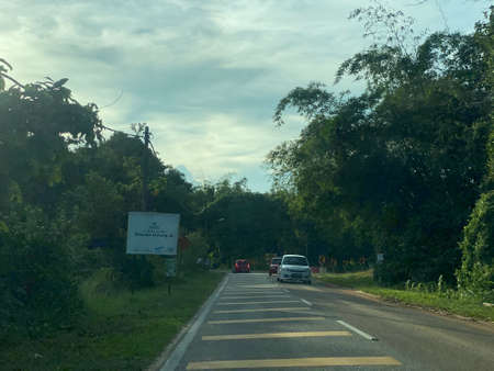 View on the road to Alor Lintah.の写真素材