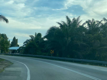 View on the road to Alor Lintah.の写真素材