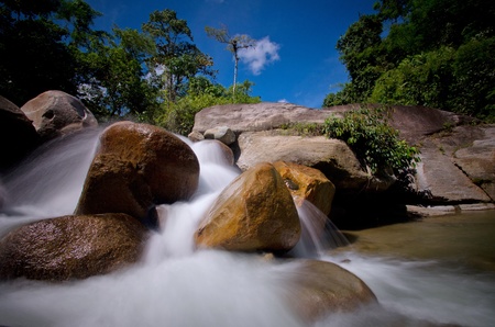 lata bayu waterfall,kelantanの写真素材