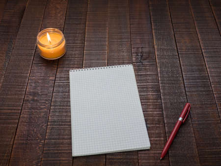 The ideal moment to start from scratch writing a new story or draw a diagram of a new business plan.の写真素材