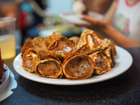 Homemade dessert made from natural ingredients. Excellent addition to a good mood.の写真素材