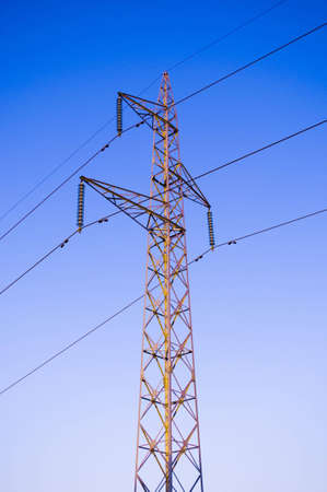 post and wireの写真素材