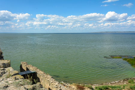 Beautiful view from the walls of the fortressの写真素材