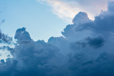 Such a wonderful sky, covered with gloomy clouds, can often be seen in the Ukrainian Carpathiansの写真素材