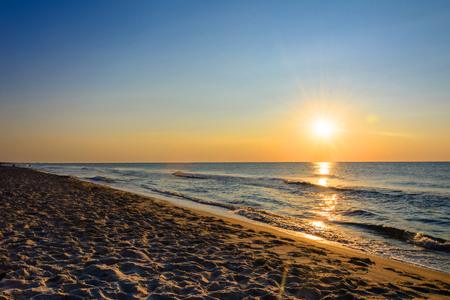 In the morning in this charming place by the sea is always very fresh and clean airの写真素材