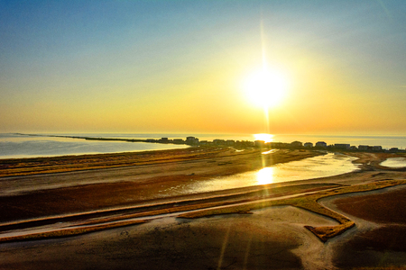 In the morning in this charming place by the sea is always very fresh and clean airの写真素材