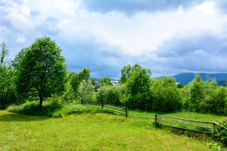 In Carpathians, the guests are always happy to meet the musicians, performing wonderful Ukrainian songsの写真素材