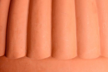 Excellent texture of a cylindrical shape made of plastic brown 2018の写真素材