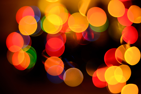 New Year's bock in a bright red and orange, yellow tones close-up 2018の写真素材