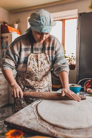The process of preparing Ukrainian national dishes at home.2020