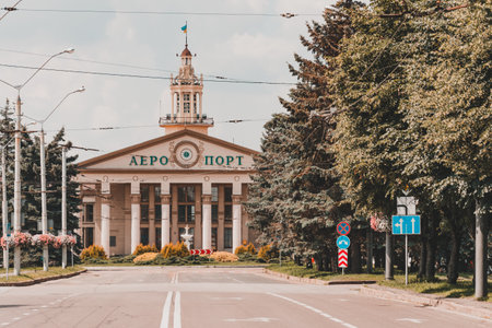 Lviv, Ukraine June 29, 2020: Lviv Old Airport, operating terminal2020のeditorial素材