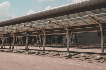 Lviv. Ukraine June 29, 2020: Lviv International Airport terminal in Ukraine. 2020のeditorial素材