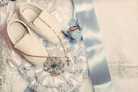Small additions for baby baptism, clothes and shoes for the baby. 2020