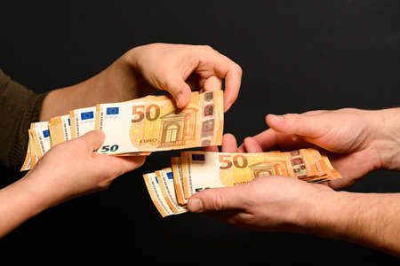 Transferring money from hand to hand, wages, bribing a friend, a big lottery win. new