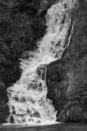 Kamyanets waterfall of Synevyr glade, national park of Ukraine Synevyr glade and its reservoirs,...