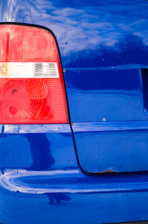 Car headlights close up included with light.の写真素材