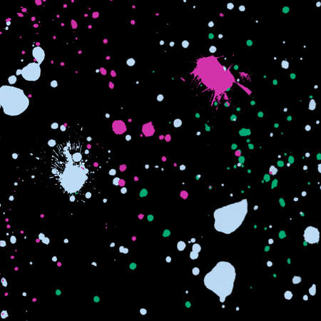 Digital Brushstroke Design, Acrylic Paint Splatter, Black and White Background Set, Vivid Color Elements, Fluid Paint Splatter, Pink and Green Ink, Abstract Digital Paper, Splashing Paint, Digital Artの写真素材