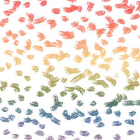Handdrawn Digital Brush Strokes, Abstract Colorful Texture, Rainbow Background, Repeating Brush Strokes, Graphic Stains, Modern Vibrant Shapes, Grunge Elements, Splatter Texture, Brushstroke Designの写真素材