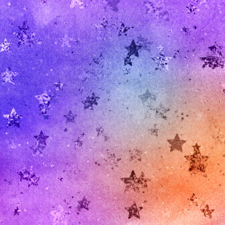 Watercolor Bokeh Star Metalic Confetti Galaxy Purple Heart Dust Textureの写真素材