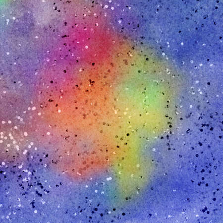 Watercolor Bokeh Star Metalic Confetti Galaxy Purple Heart Dust Textureの写真素材