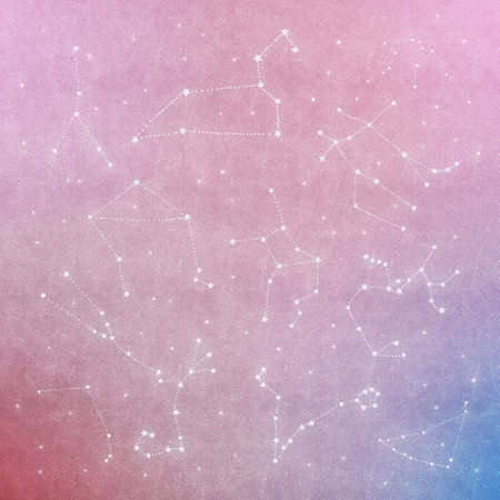 Digital Paper, Constellation Texture, Pastel Pink Horoscope, Night Sky, Starry Sky, Aries, Aquarius, Cancer, Capricorn, Gemini, Leo, Pisces, Libra, Scorpio, Sagittarius, Virgo, Taurus, Astrology Artの写真素材